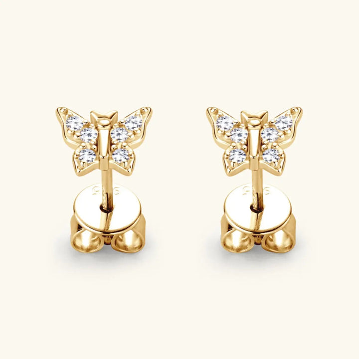 LOVCIA Moissanite 925 Sterling Silver Butterfly Stud Earrings