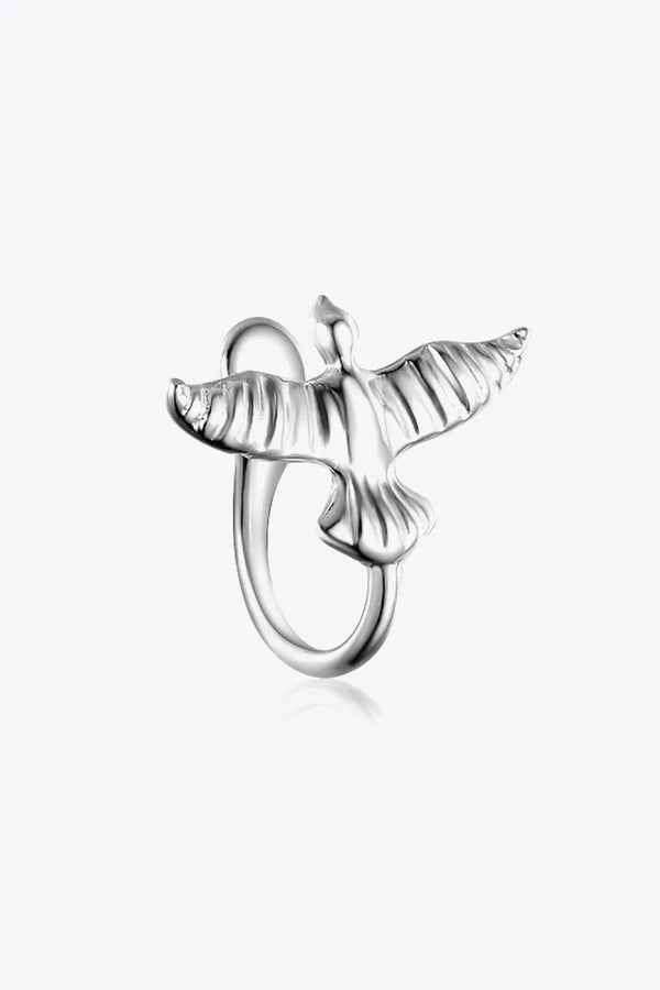 LOVCIA Bird-Shaped 925 Sterling Silver Single Cuff Earring