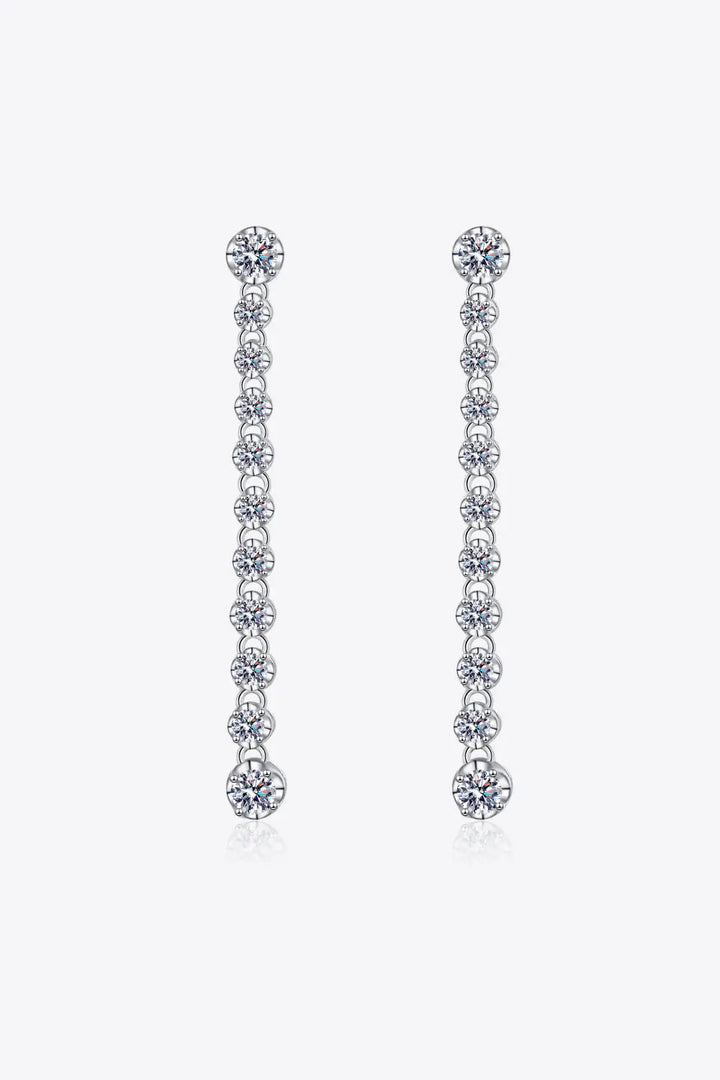 LOVCIA Adored 1.18 Carat Moissanite Long Earrings