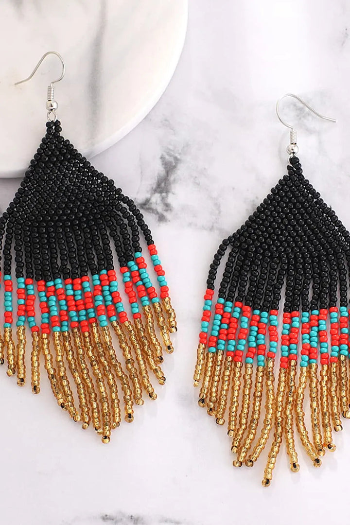 LOVCIA Beaded Dangle Earrings