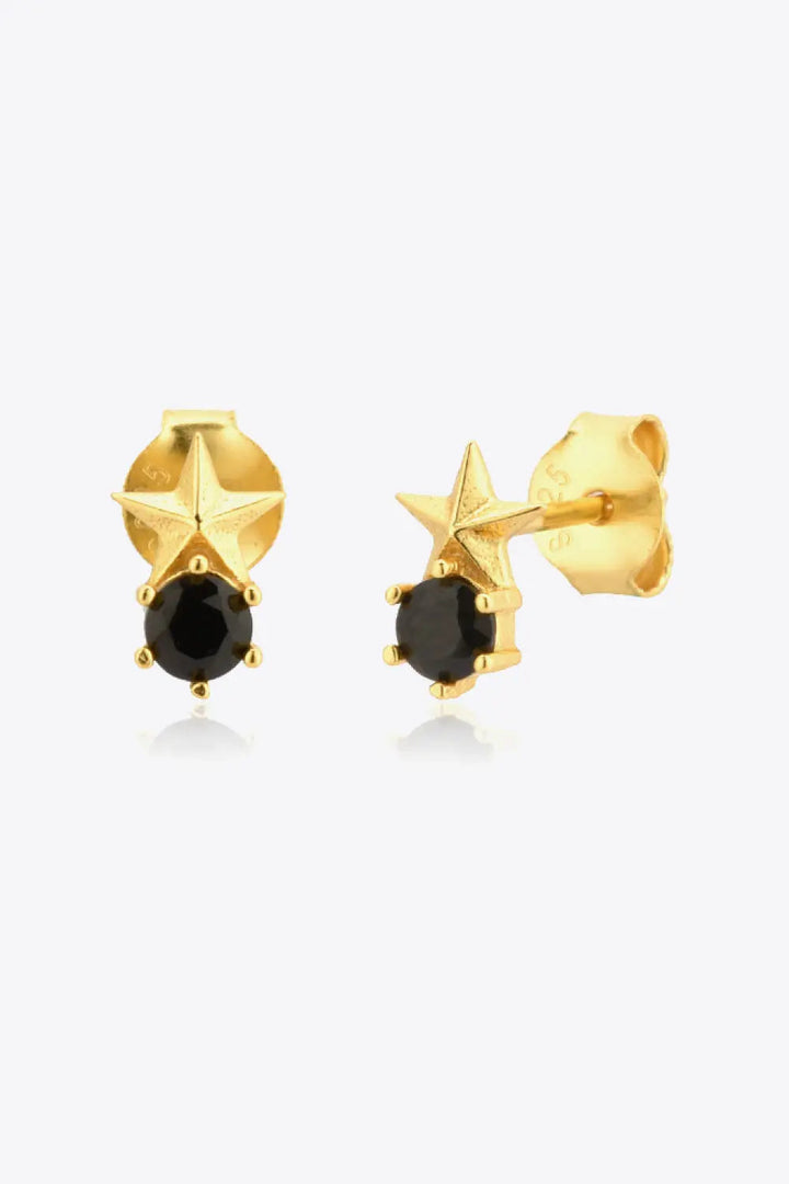 Zircon Star Stud Earrings LOVCIA