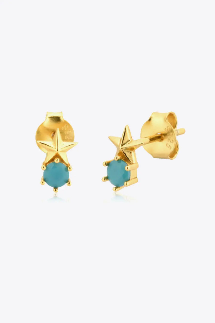 Zircon Star Stud Earrings LOVCIA