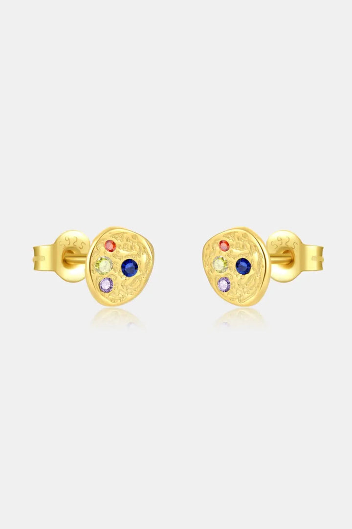 LOVCIA Multicolored Zircon Stud Earrings