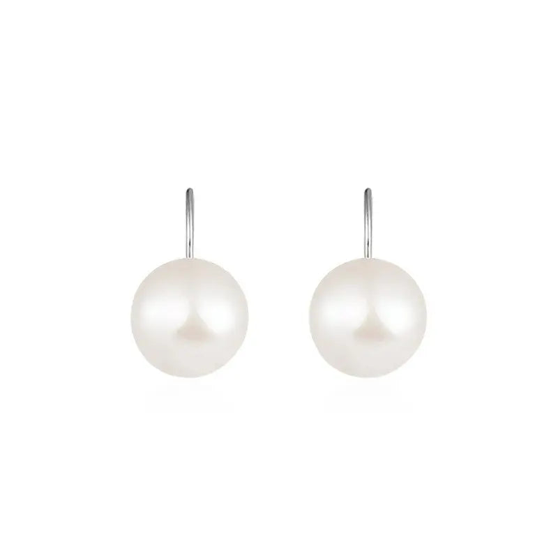 LOVCIA Elegant 925 Silver Freshwater Pearl Earrings for Women LOVCIA