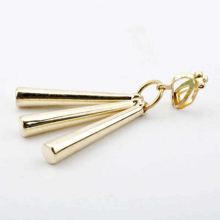 LOVCIA Elegant Geometric Long Drop Ear Clips