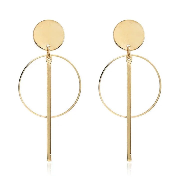 LOVCIA Modern Round Ring Tassel Earrings for Women