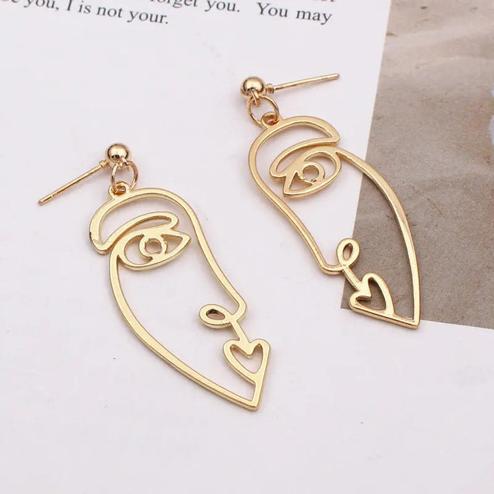 LOVCIA Elegant Women's Alloy Fashion Earrings in Gold & Silver