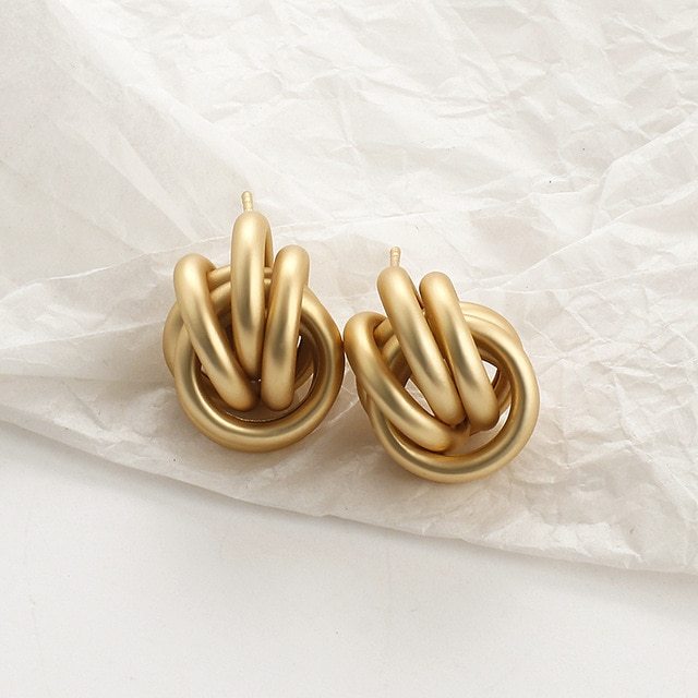 LOVCIA Classic and Trendy Hoops Knots and More Versatile Gold Plated Earrings Collection