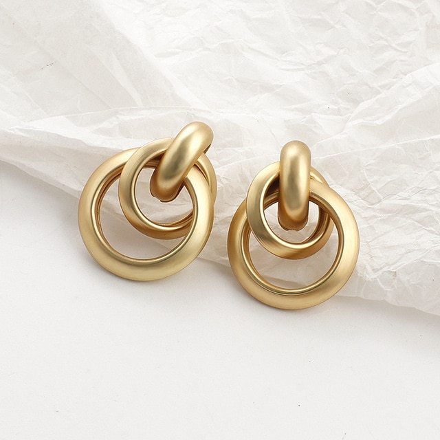 LOVCIA Classic and Trendy Hoops Knots and More Versatile Gold Plated Earrings Collection