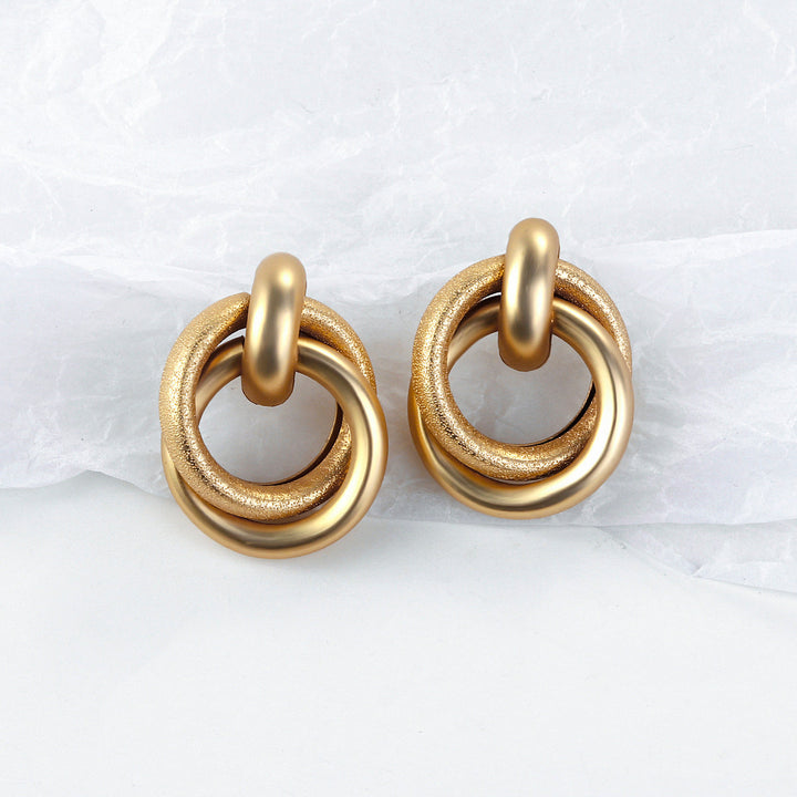 LOVCIA Classic and Trendy Hoops Knots and More Versatile Gold Plated Earrings Collection