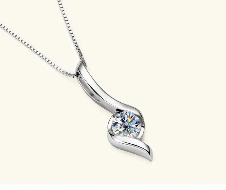 New Internet Celebrity Ins Diamond Necklace Light Luxury High-grade 925 Sterling Silver LOVCIA