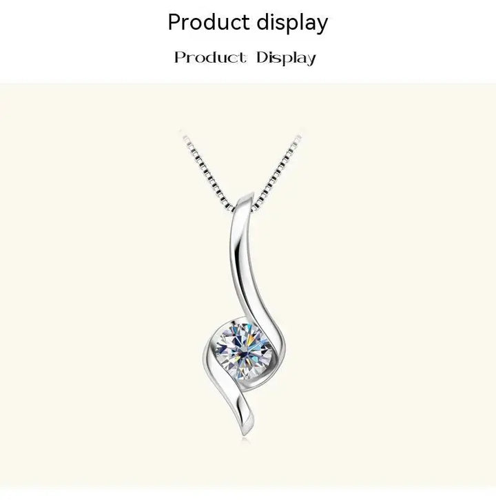 New Internet Celebrity Ins Diamond Necklace Light Luxury High-grade 925 Sterling Silver LOVCIA