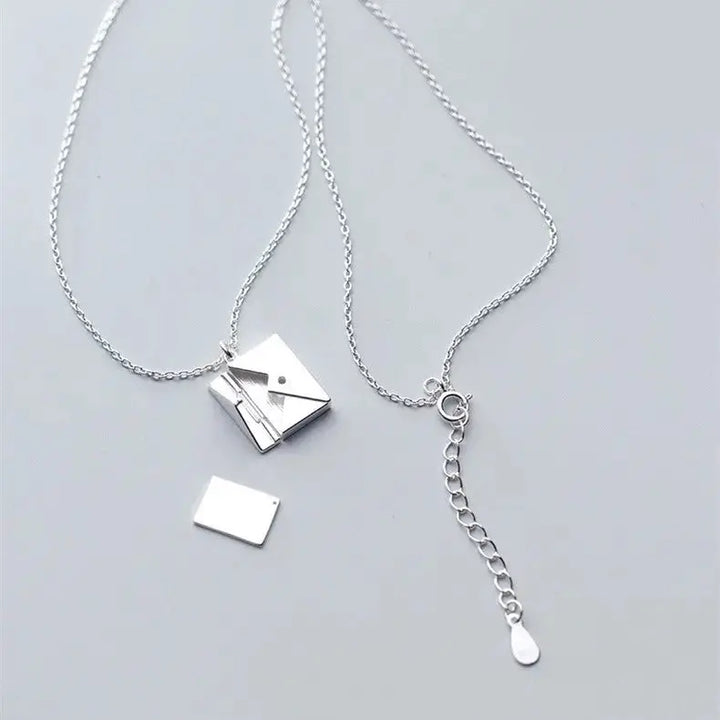 Fashion Jewelry Envelop Necklace Women Lover Letter Pendant Best Gifts For Girlfriend LOVCIA