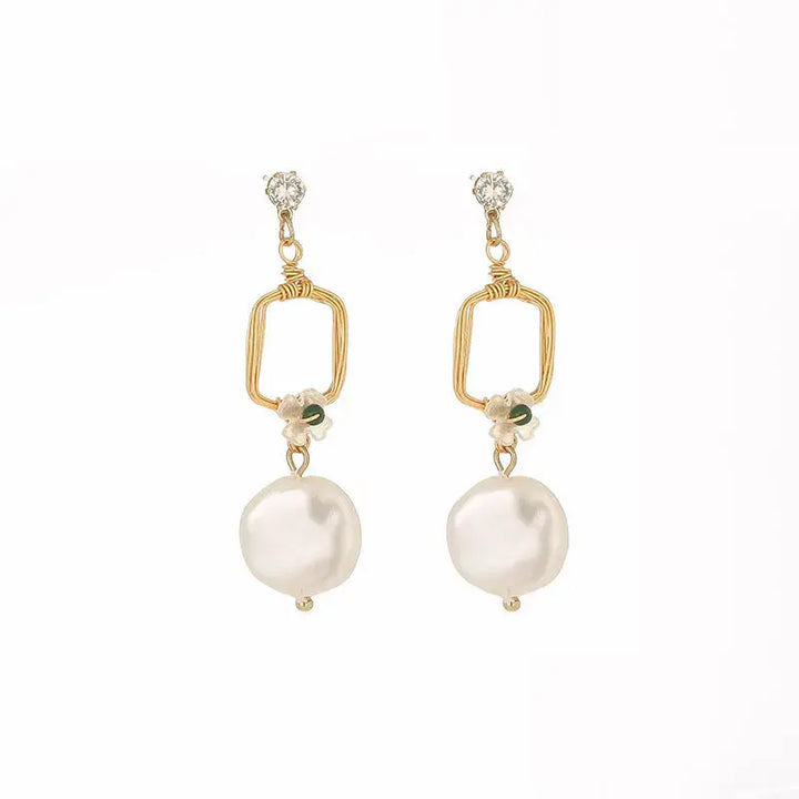 Fashion Women's Pearl Earrings Pendant Necklace LOVCIA