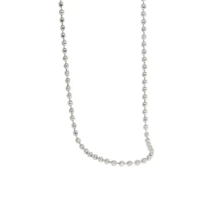 Fashion Beads 925 Sterling Silver Necklace LOVCIA