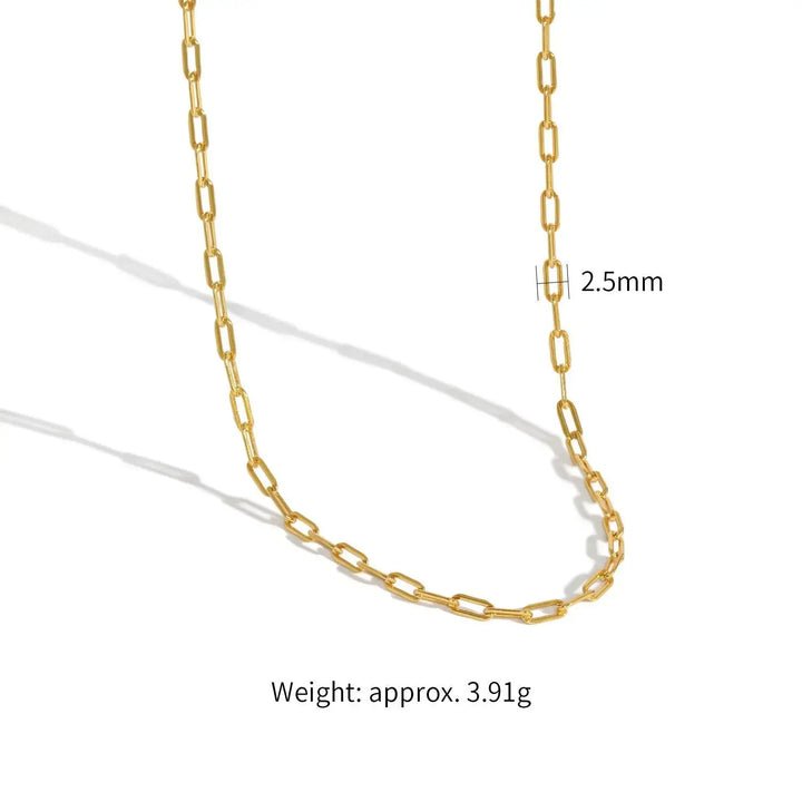 Simple Geometry Hollow Chain 925 Sterling Silver Choker Necklace LOVCIA