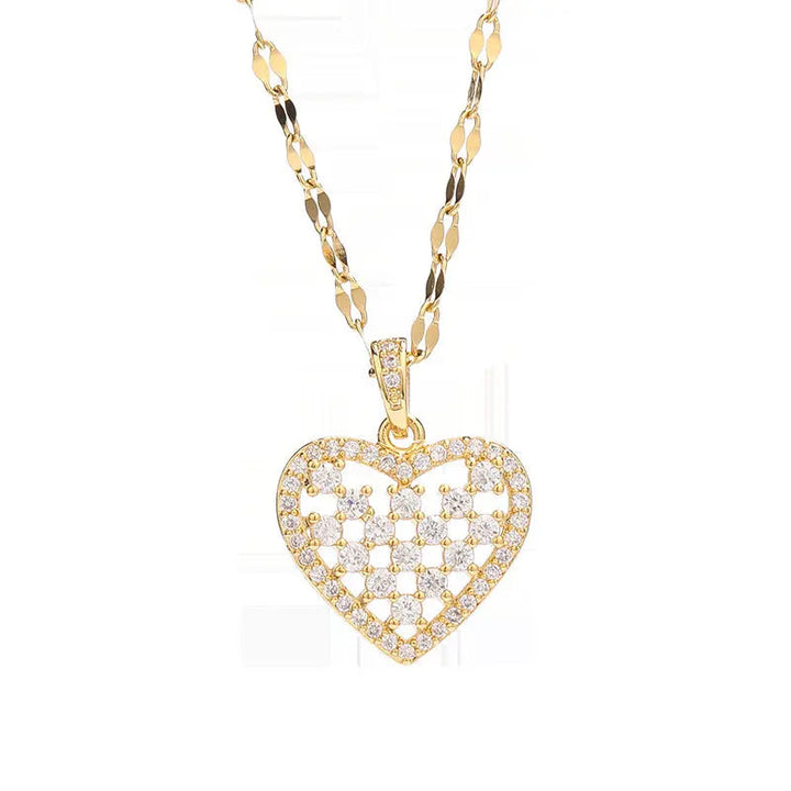 Dazzling Geometric Heart Necklace for Women, Unveil Your Sparkle LOVCIA