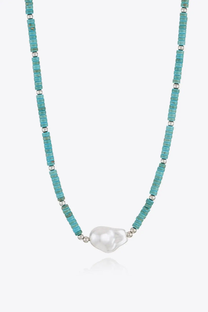 LOVCIA Turquoise & Pearl Necklace