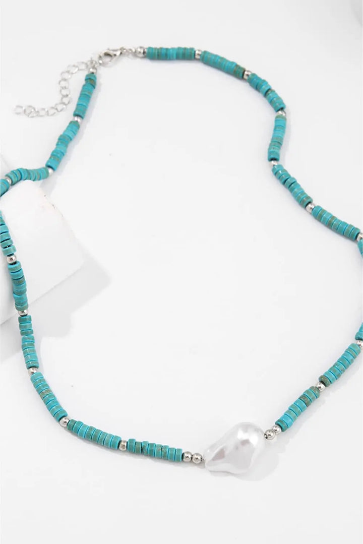 LOVCIA Turquoise & Pearl Necklace