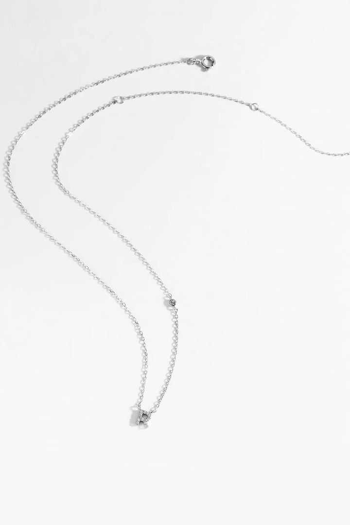 LOVCIA Q To U Zircon 925 Sterling Silver Necklace