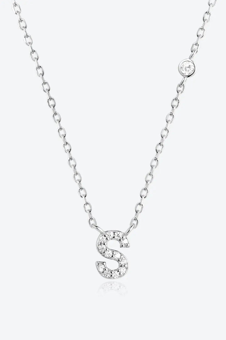 LOVCIA Q To U Zircon 925 Sterling Silver Necklace