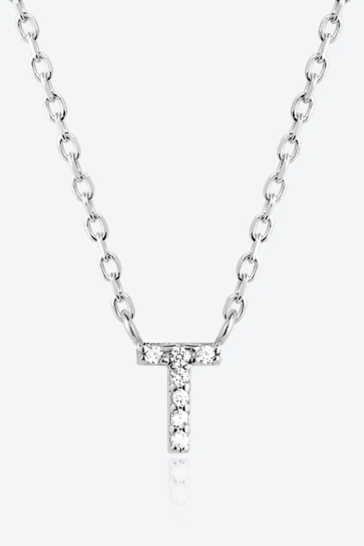 LOVCIA Q To U Zircon 925 Sterling Silver Necklace