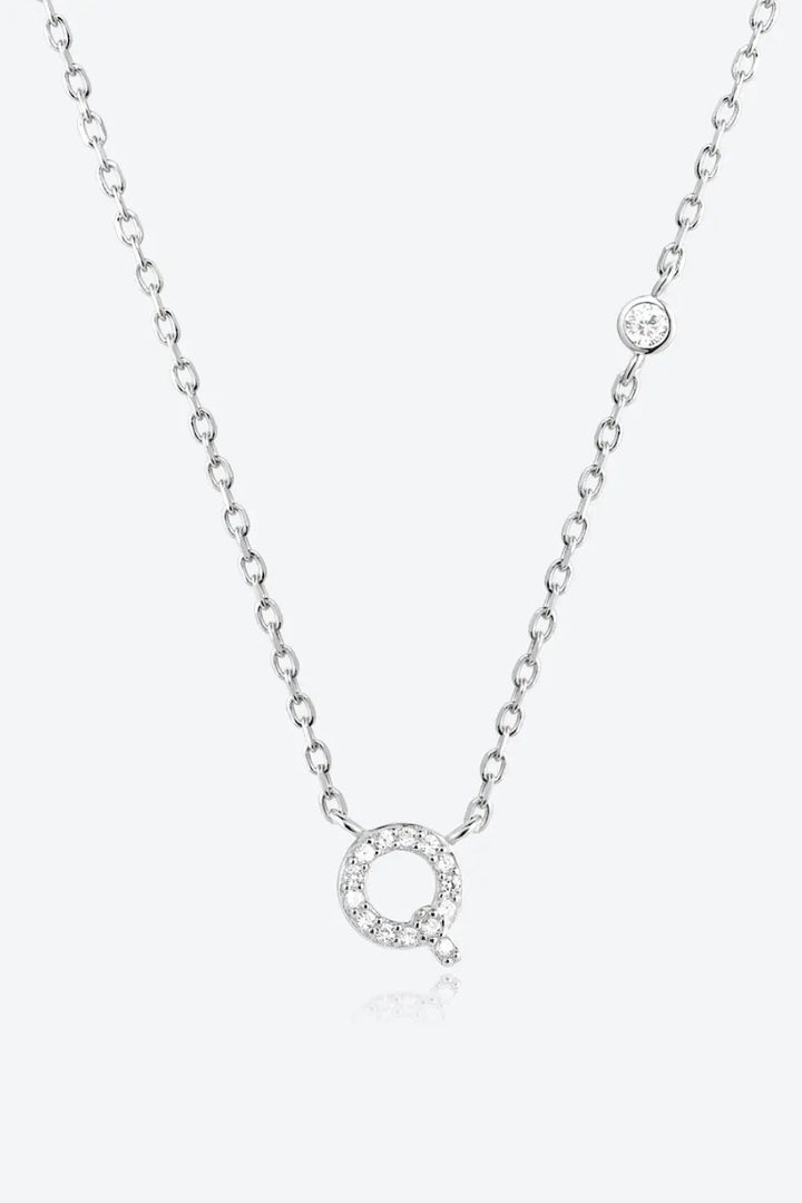 LOVCIA Q To U Zircon 925 Sterling Silver Necklace