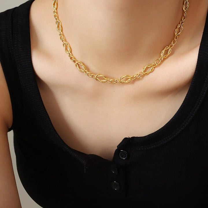 LOVCIA Brass Titanium Steel Necklace