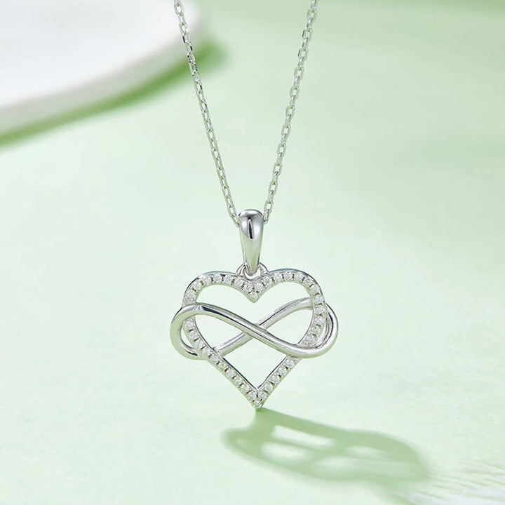 LOVCIA Moissanite 925 Sterling Silver Heart Shape Necklace