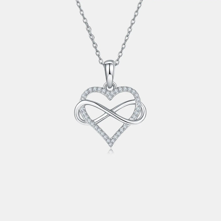 LOVCIA Moissanite 925 Sterling Silver Heart Shape Necklace