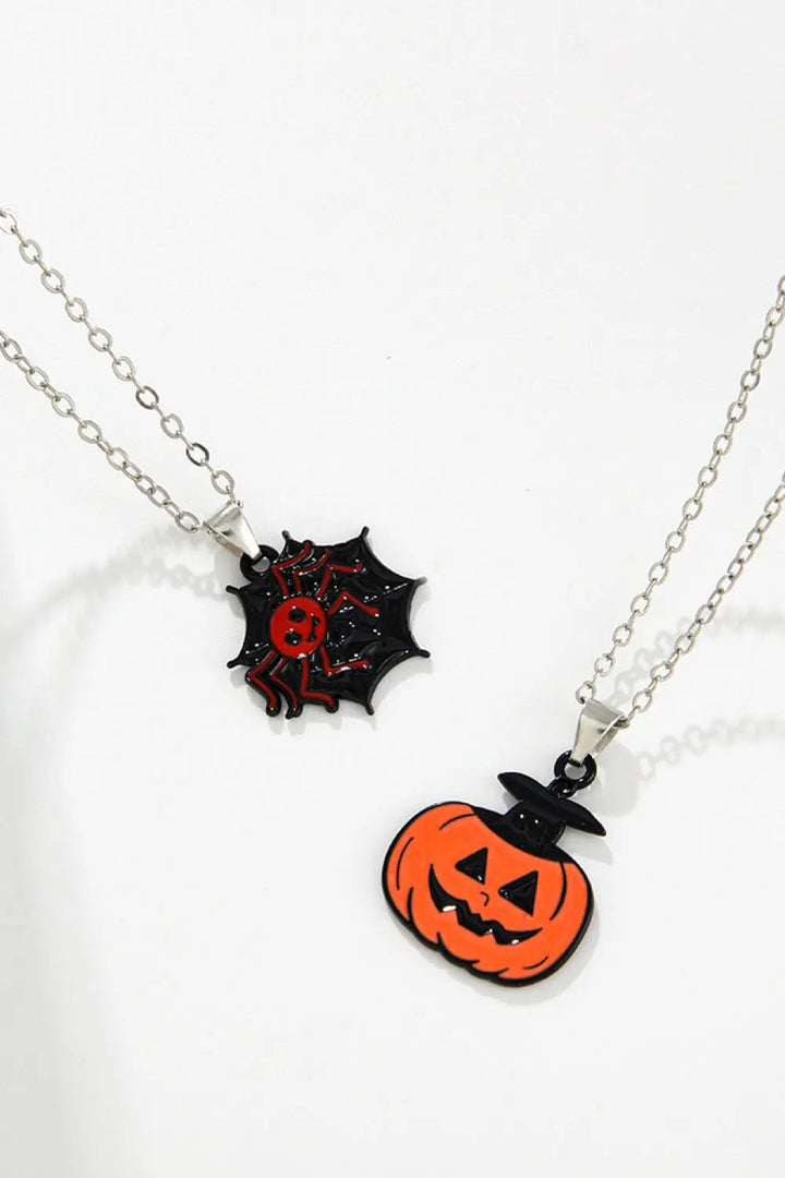 LOVCIA Two-Piece Halloween Theme Necklace Set