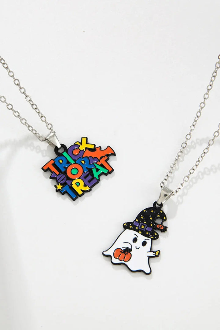 LOVCIA Two-Piece Halloween Theme Necklace Set