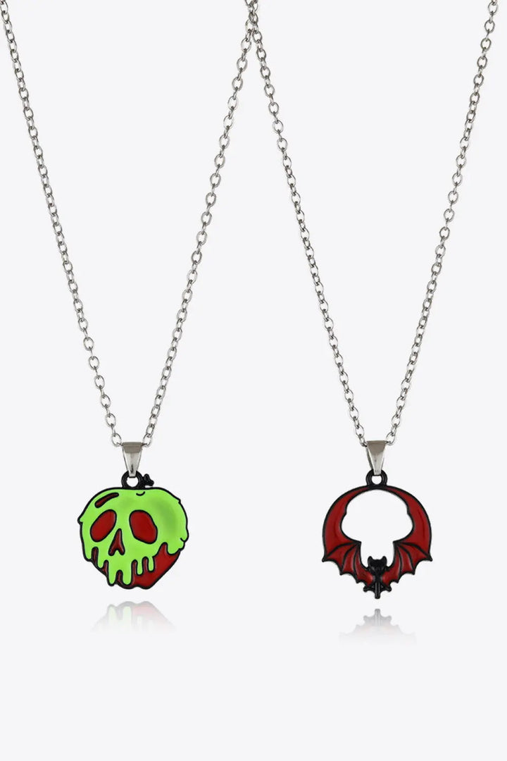 LOVCIA Two-Piece Halloween Theme Necklace Set