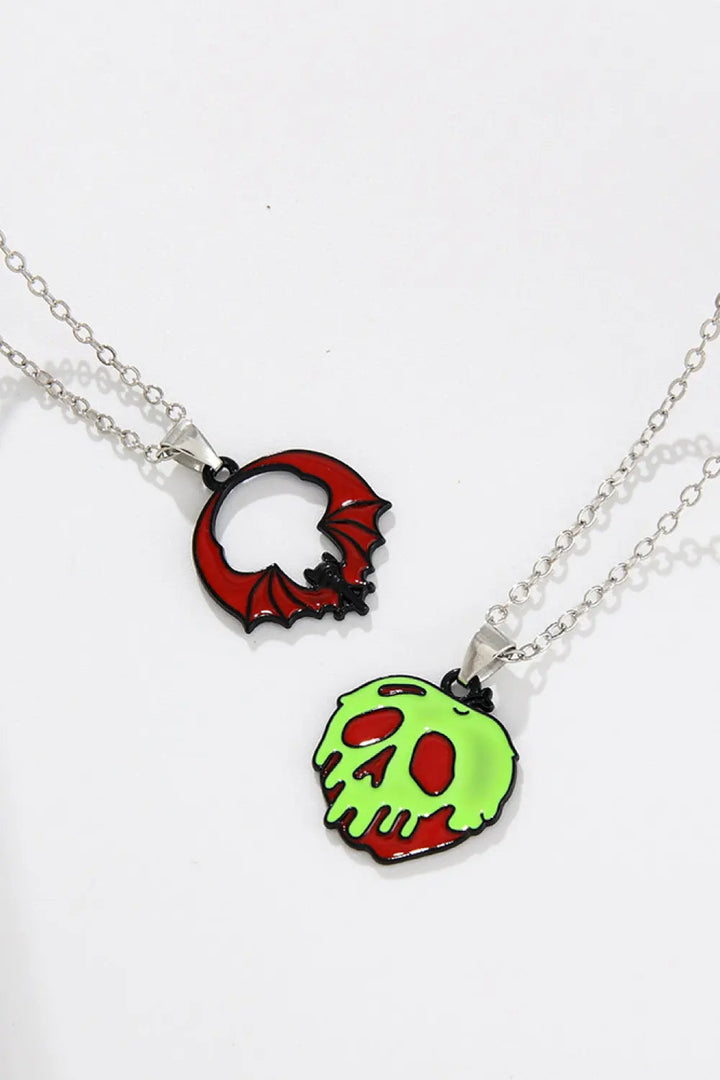 LOVCIA Two-Piece Halloween Theme Necklace Set