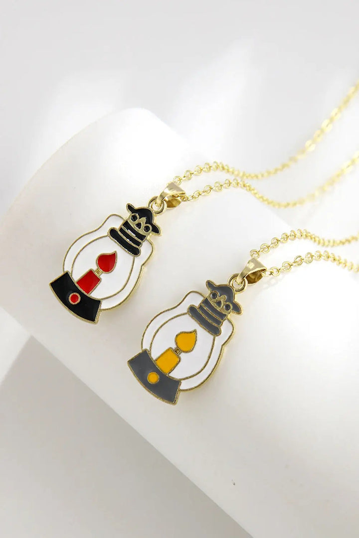 LOVCIA Two-Piece Halloween Theme Necklace Set