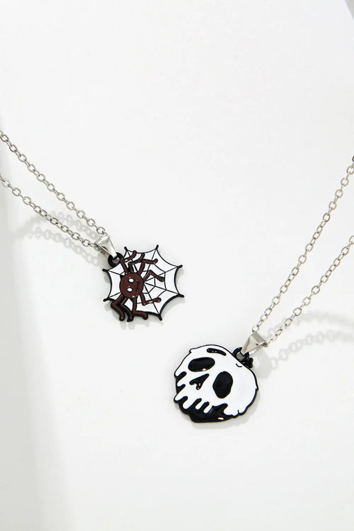 LOVCIA Two-Piece Halloween Theme Necklace Set