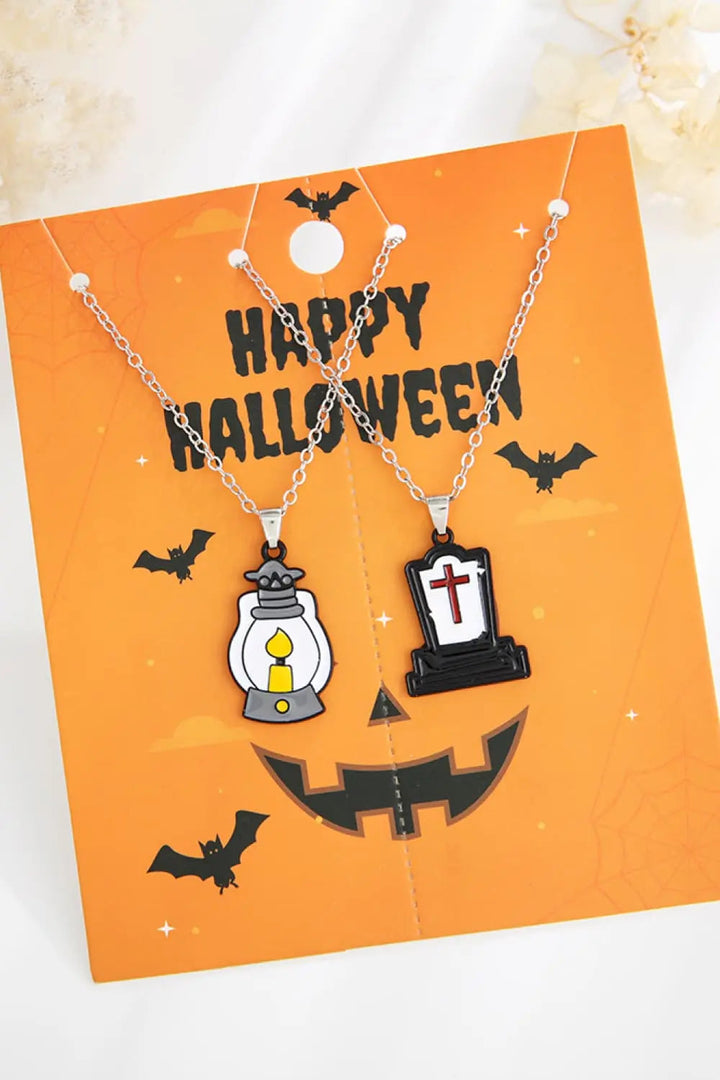 LOVCIA Two-Piece Halloween Theme Necklace Set