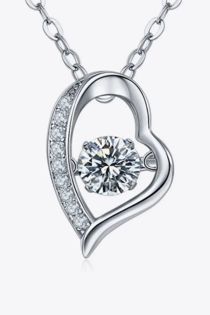 LOVCIA 925 Sterling Silver Moissanite Pendant Necklace