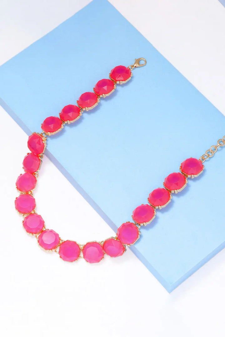 Zinc Alloy Resin Necklace LOVCIA