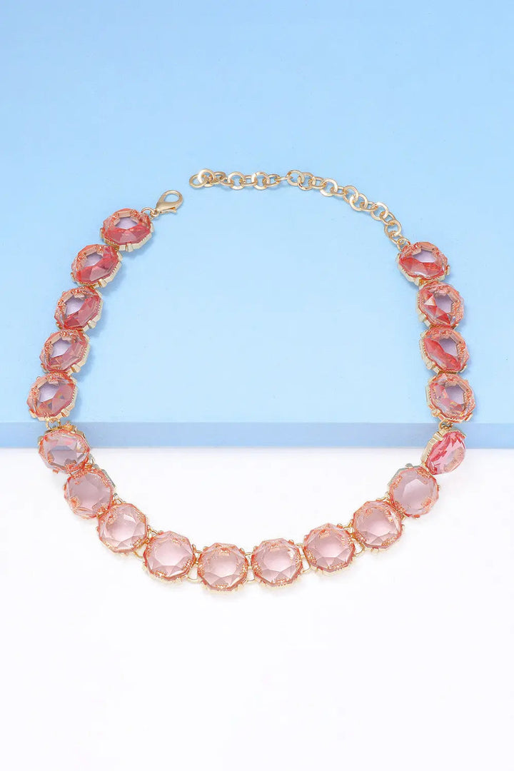 Zinc Alloy Resin Necklace LOVCIA