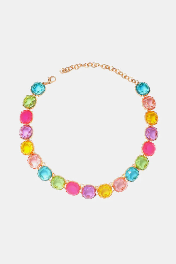 LOVCIA Zinc Alloy Resin Necklace