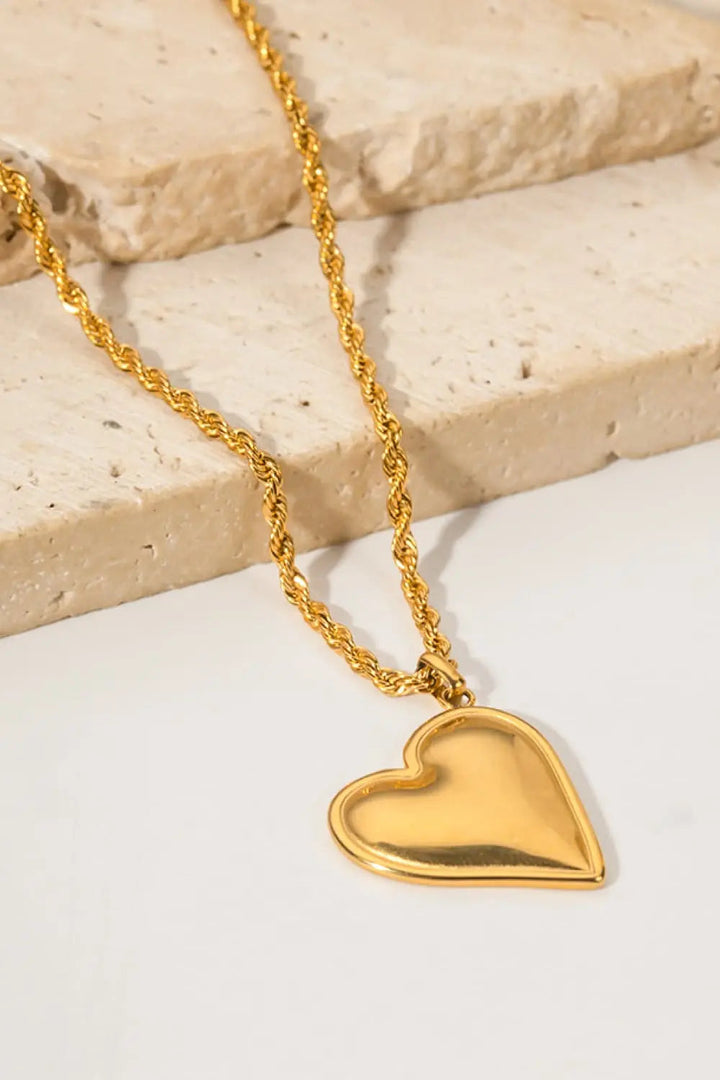 LOVCIA Heart Pendant Copper Necklace