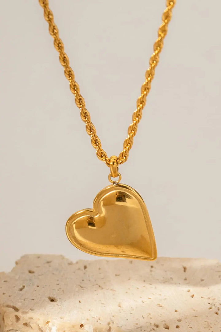 LOVCIA Heart Pendant Copper Necklace