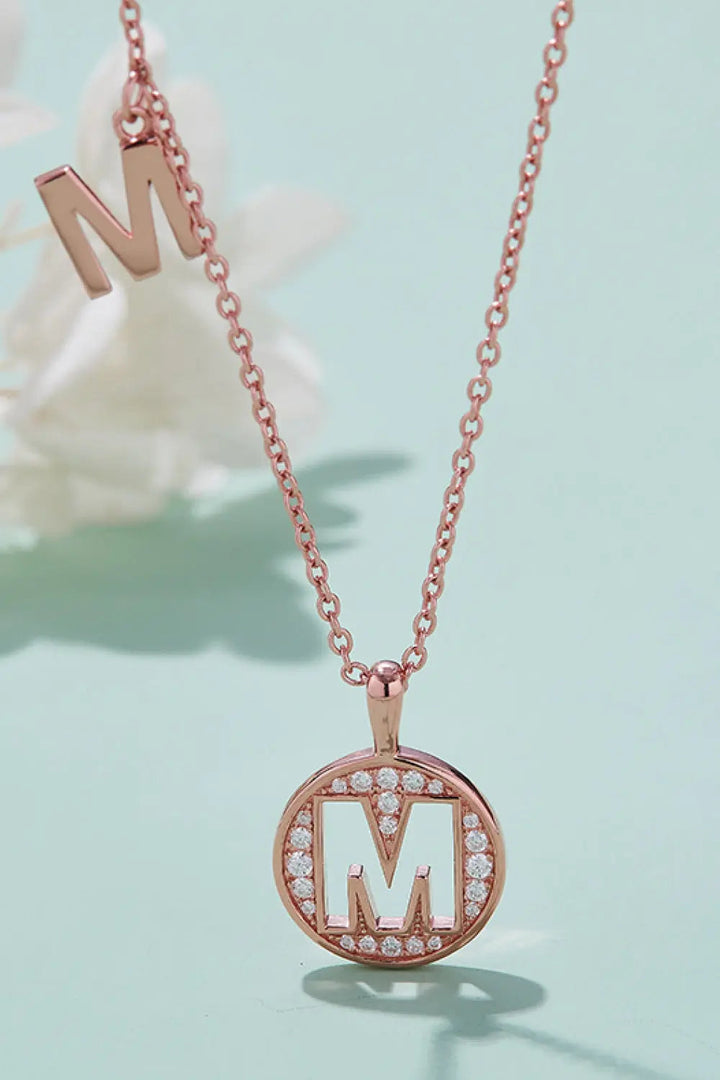 LOVCIA Adored Moissanite K to T Pendant Necklace