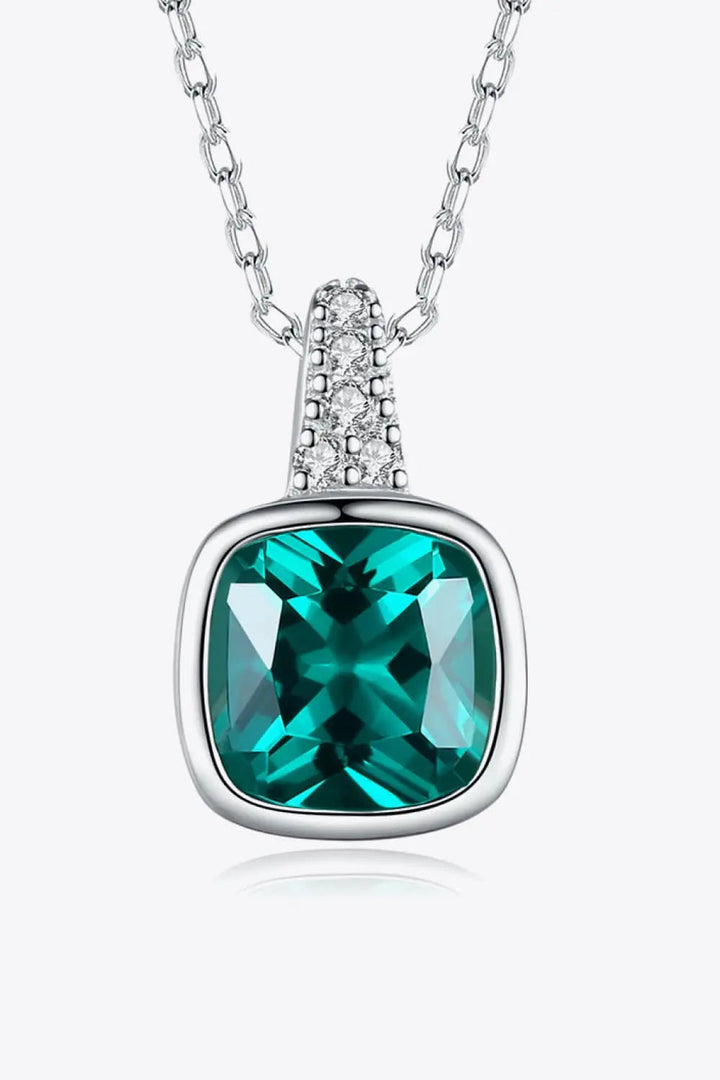 Zircon Pendant 925 Sterling Silver Necklace LOVCIA