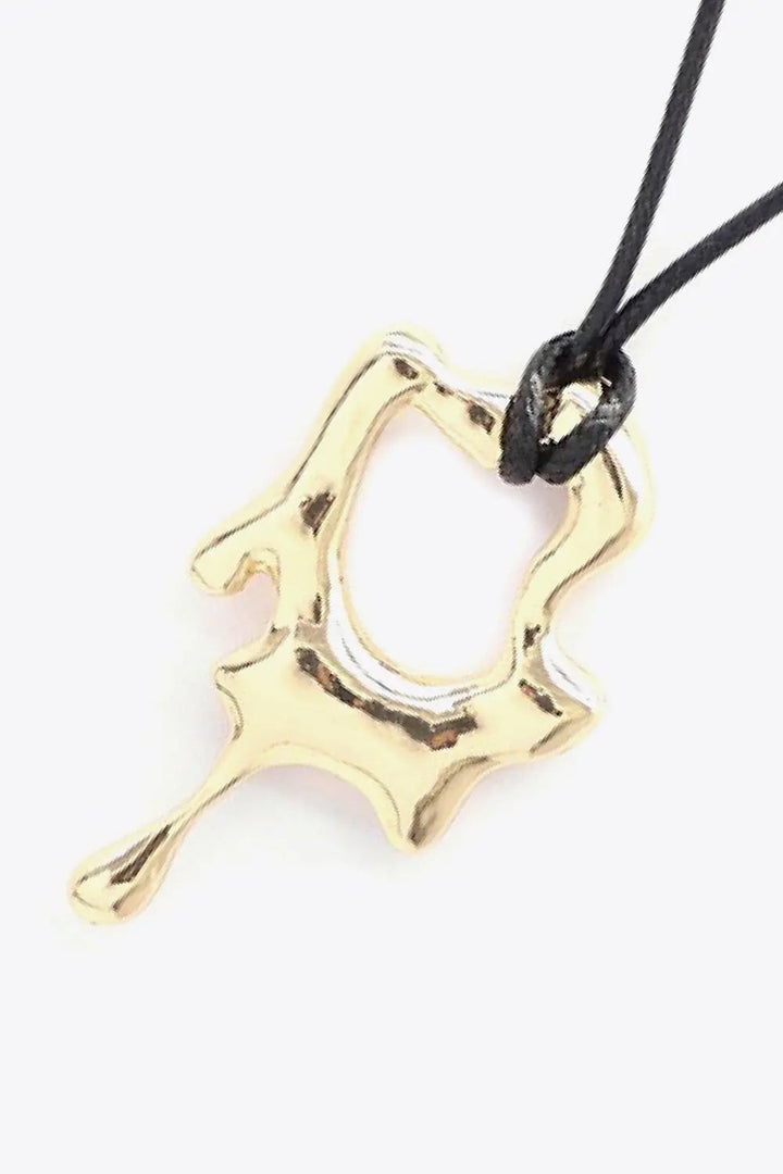 Zinc Alloy Pendant Cord Necklace LOVCIA