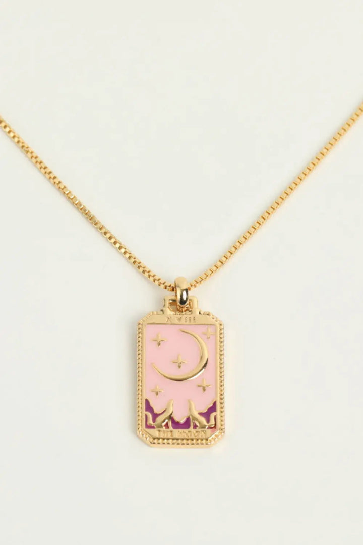 LOVCIA Tarot Card Pendant Copper Necklace