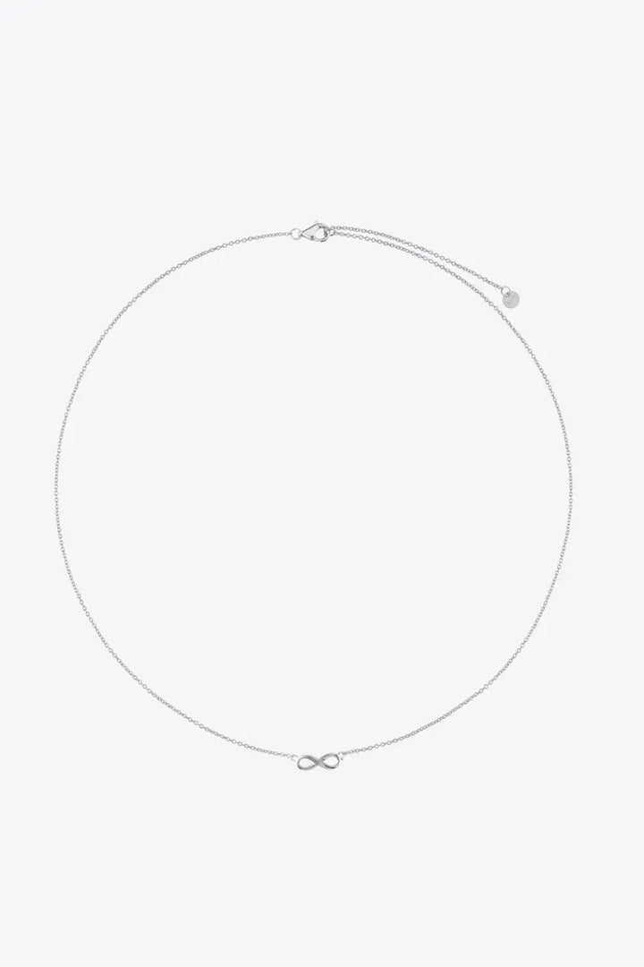 LOVCIA Figure 8 Lobster Clasp 925 Sterling Silver Necklace