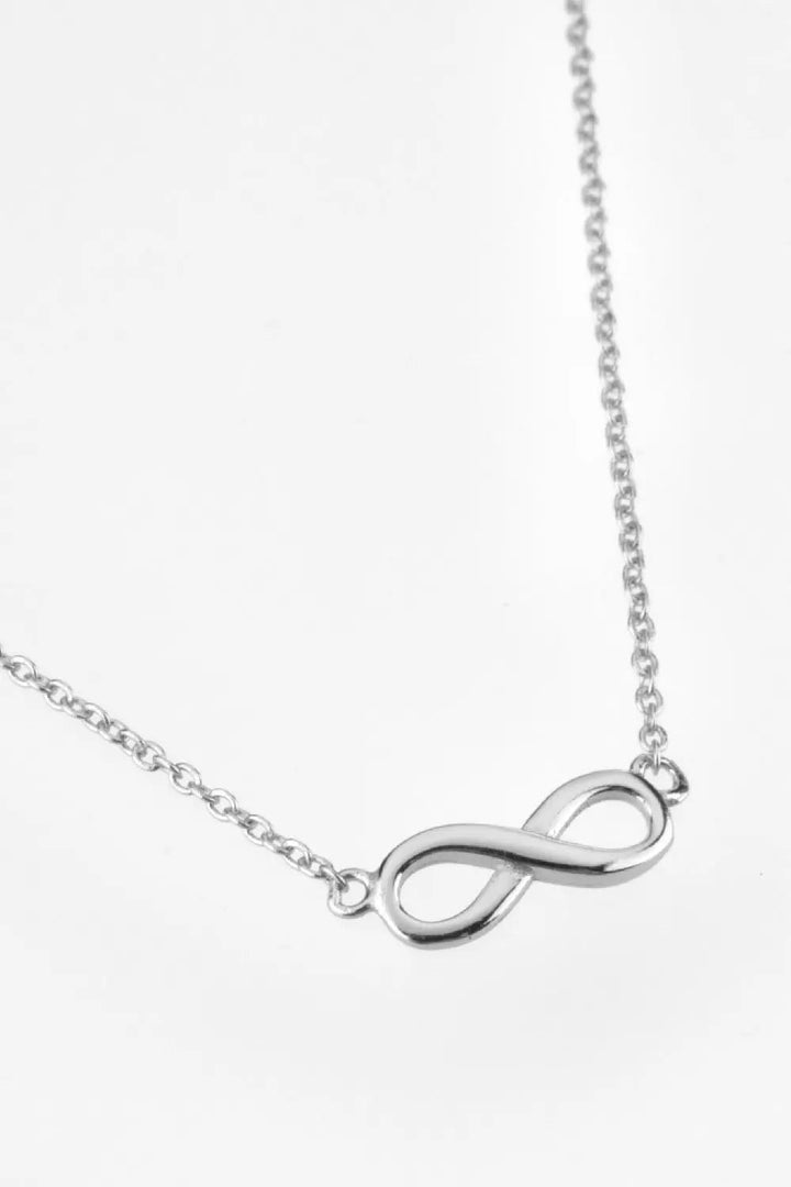 LOVCIA Figure 8 Lobster Clasp 925 Sterling Silver Necklace