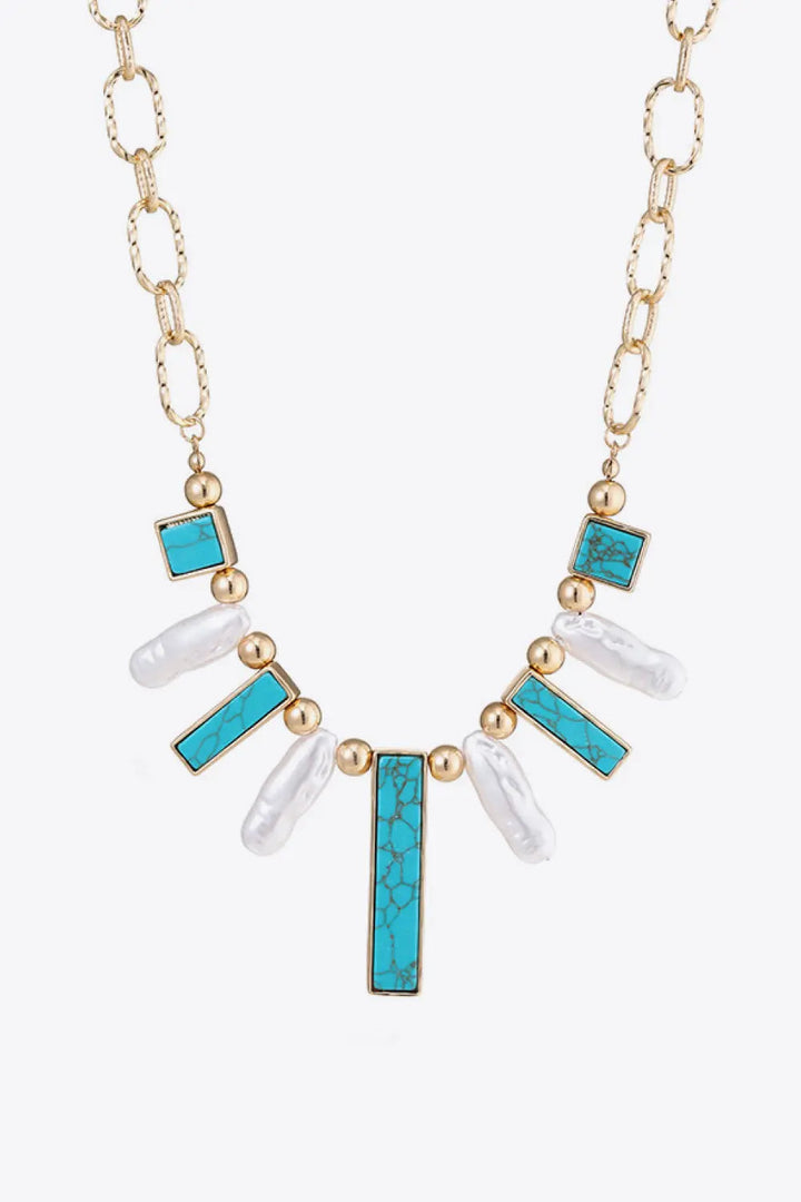 LOVCIA Turquoise Alloy Necklace